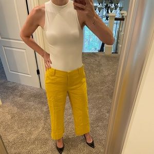 J Crew Hayden kickout crop pant in stretch linen